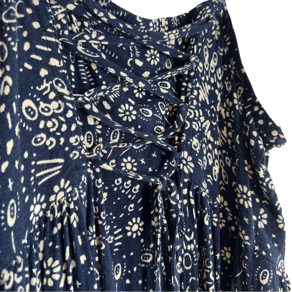 TORRID Summer Chalis Floral Sundress in Blue White Size 0 (Size 10) - Picture 6 of 9